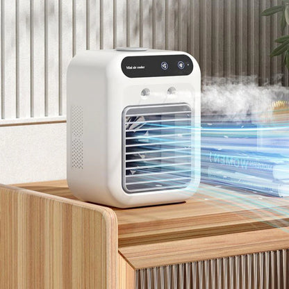 “Portable 3-In-1 Air Cooler Fan – Mini AC for Room, Office & Car | Fast Cooling + Humidifier | Ships from USA 🇺🇸 | Tiktok & Amazon Hot Seller!”