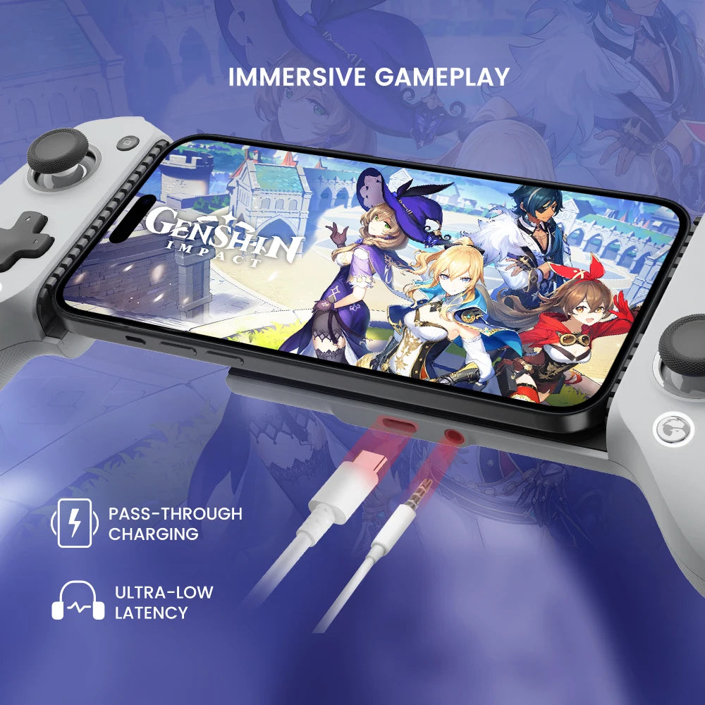 Gamesir G8 Galileo Cellphone Gamepad Game Controller with Hall Effect Joystick for Iphone 15 Android Mobile Phone Cloud Gaming