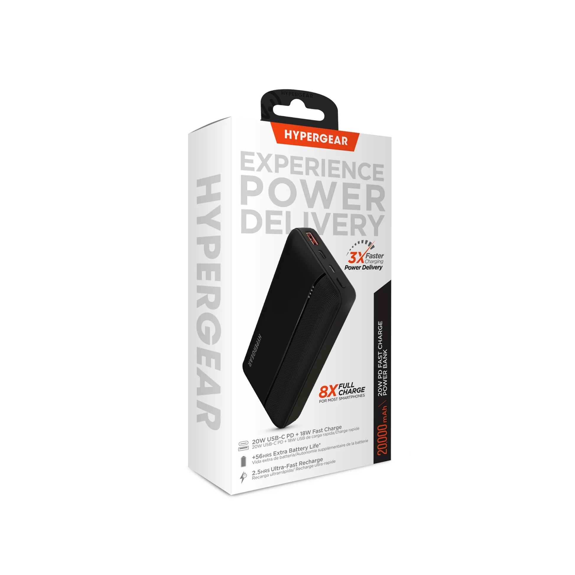 Hypergear 20000Mah 20W PD + USB Power Bank
