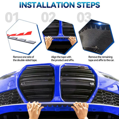 8-Piece Universal Car Front Bumper Guard and Chassis Protection Kit with Pre-Attached Anti-Scratch and Anti-Skid Features