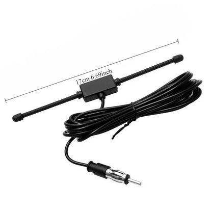 Car FM Dipole Antenna for Stereo and Boat Radio with Aerial Splitter Cable Adapter