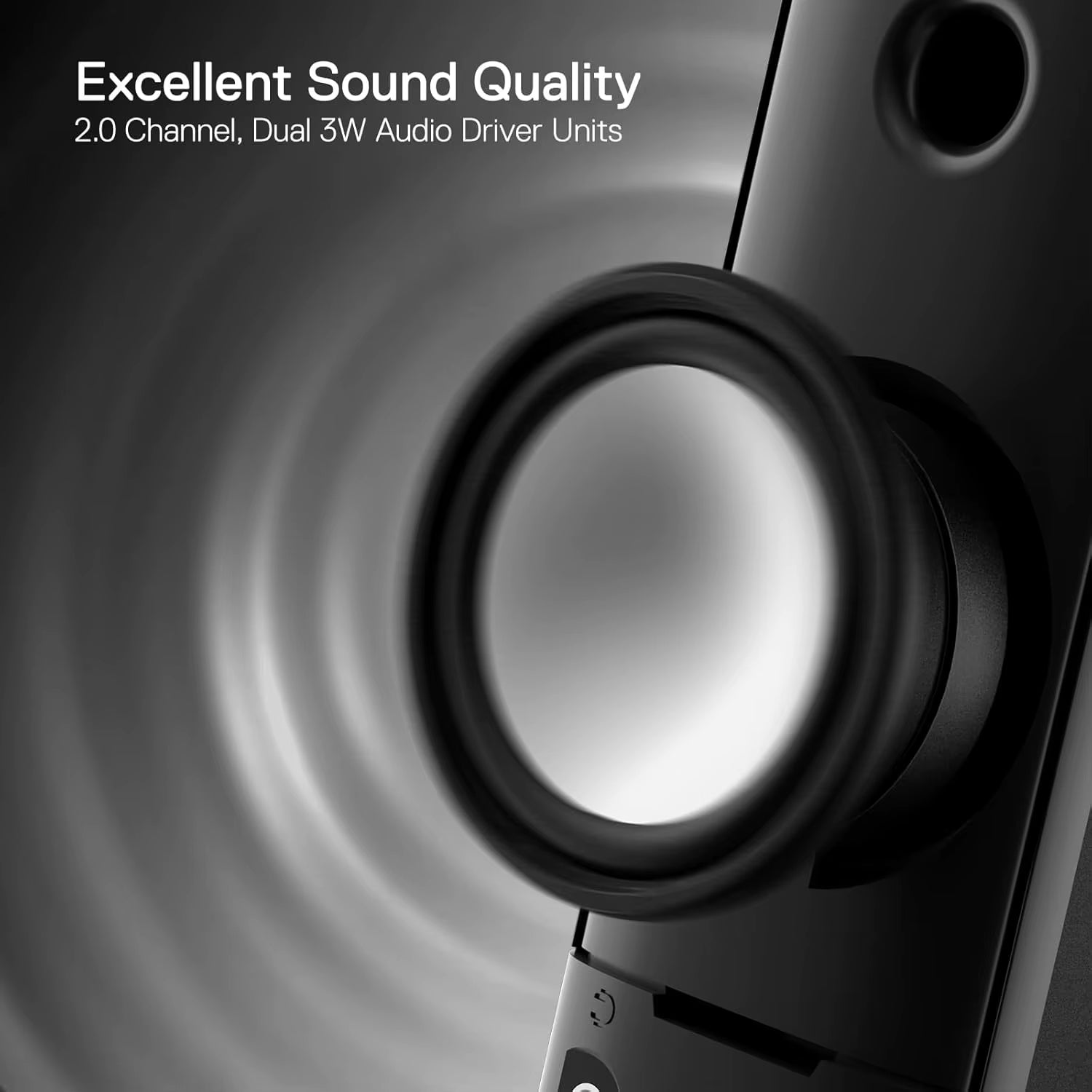 GS550 PC Gaming Speakers 2.0 Channel Desktop Computer Sound Bar Quality Bass & Decent Red Backlit