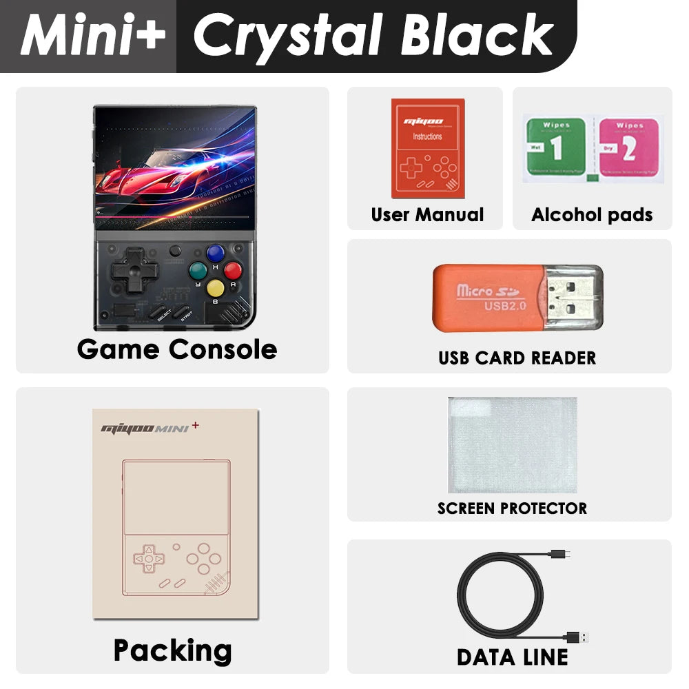 Mini plus Portable Retro Handheld Game Console V2 Mini+ IPS Screen Classic Video Game Console Linux System Children'S Gift