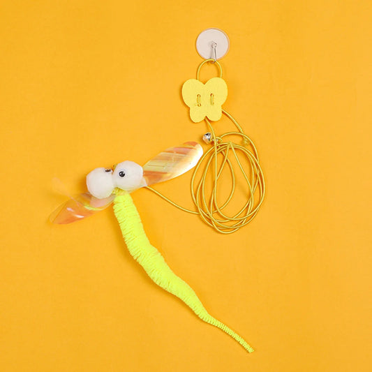 1PC Cat Hanging Cat Toy Hanging Door Elastic Rope Cat Stick Feather Pet Supplies for Cats and Dogs