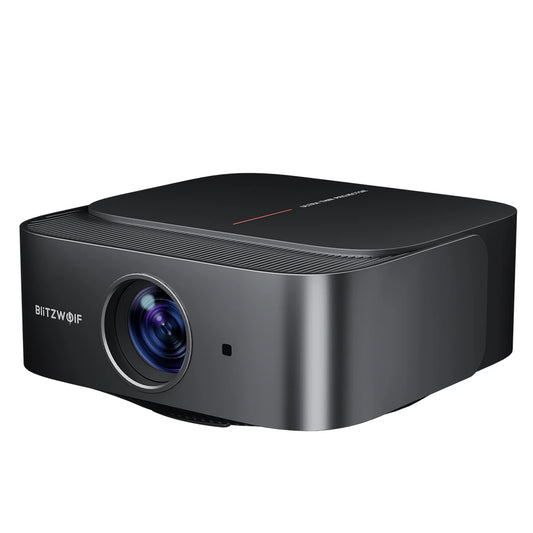 Blitzwolf V10 3" LCD Projector 120-Inch Screen Wireless Cast Screen 5G-WIFI Dual Bluetooth5.3 Electric Focus Up&Down Keystone Correction Home Theater Outdoor Movie Lights Outdoor