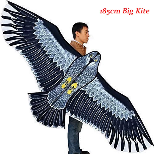 New Outdoor Fun Sports Huge 185Cm Eagle Kite with Handle Line Novelty Toy Kites for Adult /Kids Large Good Flying