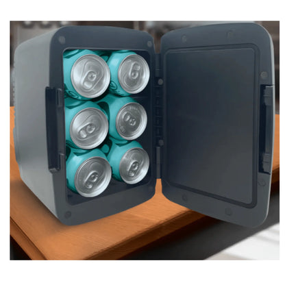 Emerson Portable Mini Fridge Cooler Quiet W Secure Latch and Holds up to 6 Cans