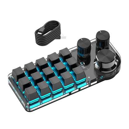 Programming Custom Bluetooth Macro Keyboard RGB Mechanical Keyboard for Mechanical Hotswap Macropad Photoshop Gaming Keypad
