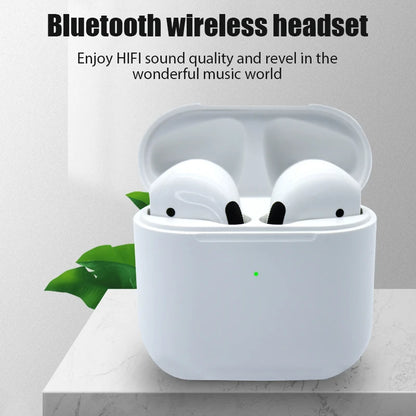 Pro 4 TWS Wireless Bluetooth Earphones Headphones Mini Earpone Headset for PC Android Apple Iphone Earbuds Accessories