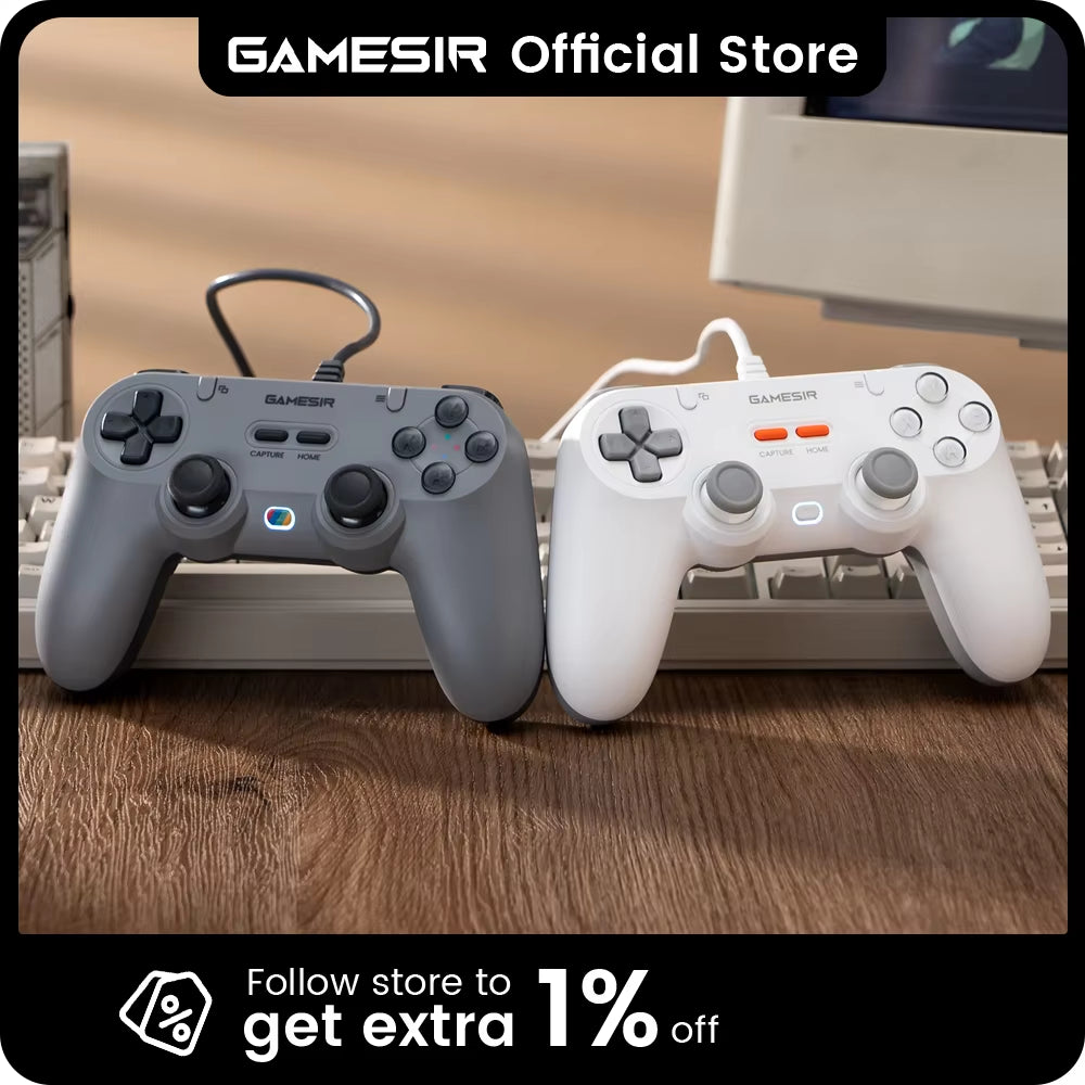 Gamesir Tegenaria Lite Wired Game Controller,  Effect Joysticks, 1000Hz Polling Rate, Anti-Drift for Nintendo Switch 2, PC