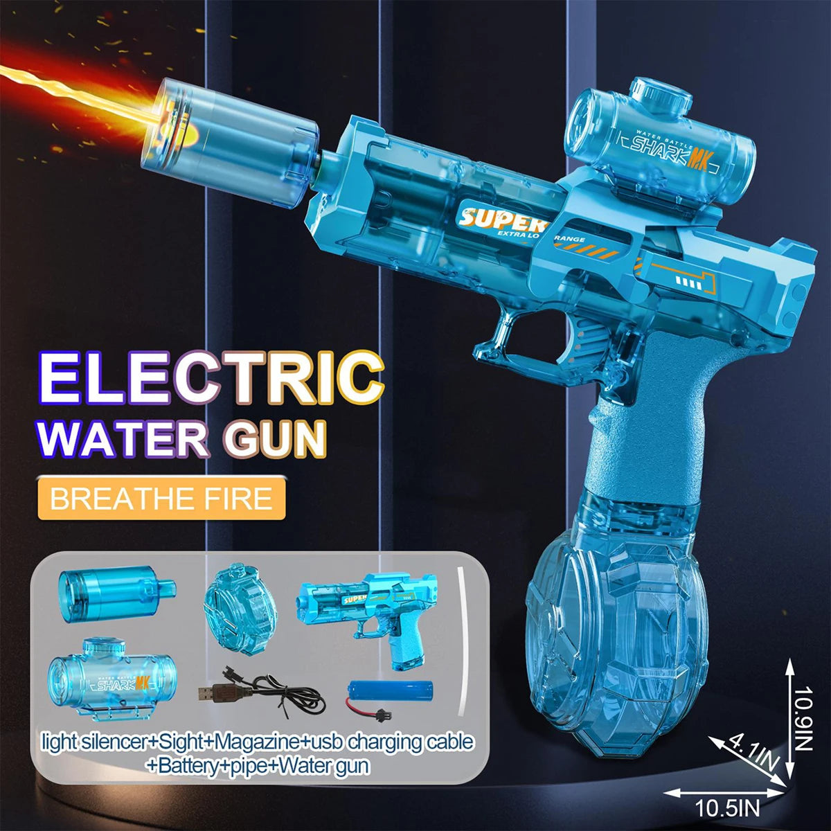 Automatic Electric Water Gun Blaster for Summer Outdoor Fun - Ideal for Beach and Pool Parties, Perfect Gift for All Ages
