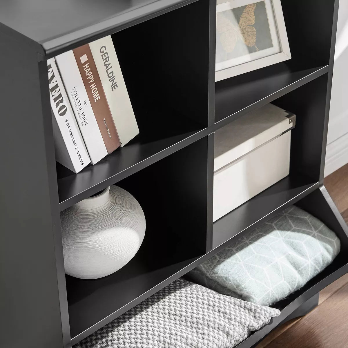 Five-Cubby Open Storage Unit