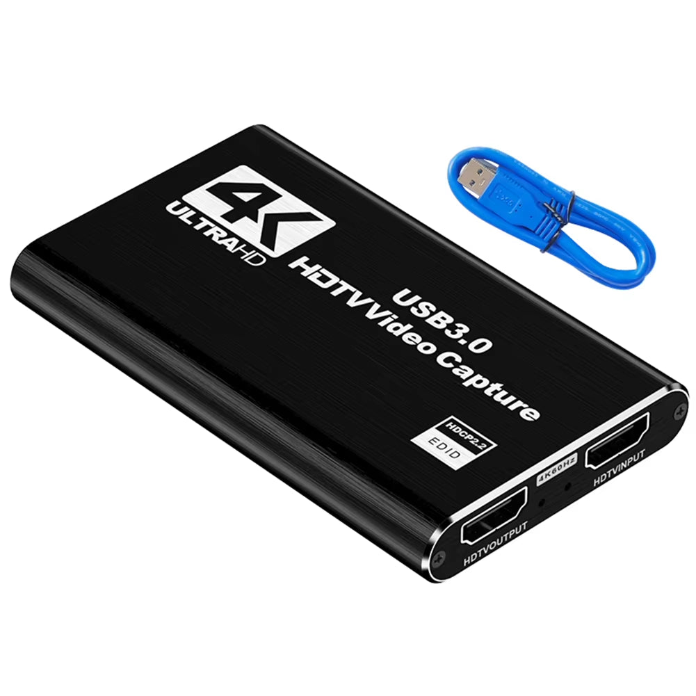 USB 3.0 4K Hdmi-Compatible Capture Card 1080P 60Hz HD Video Recorder Grabber Gaming Capture Card for Ps4/Xbox/Pc Live Streaming
