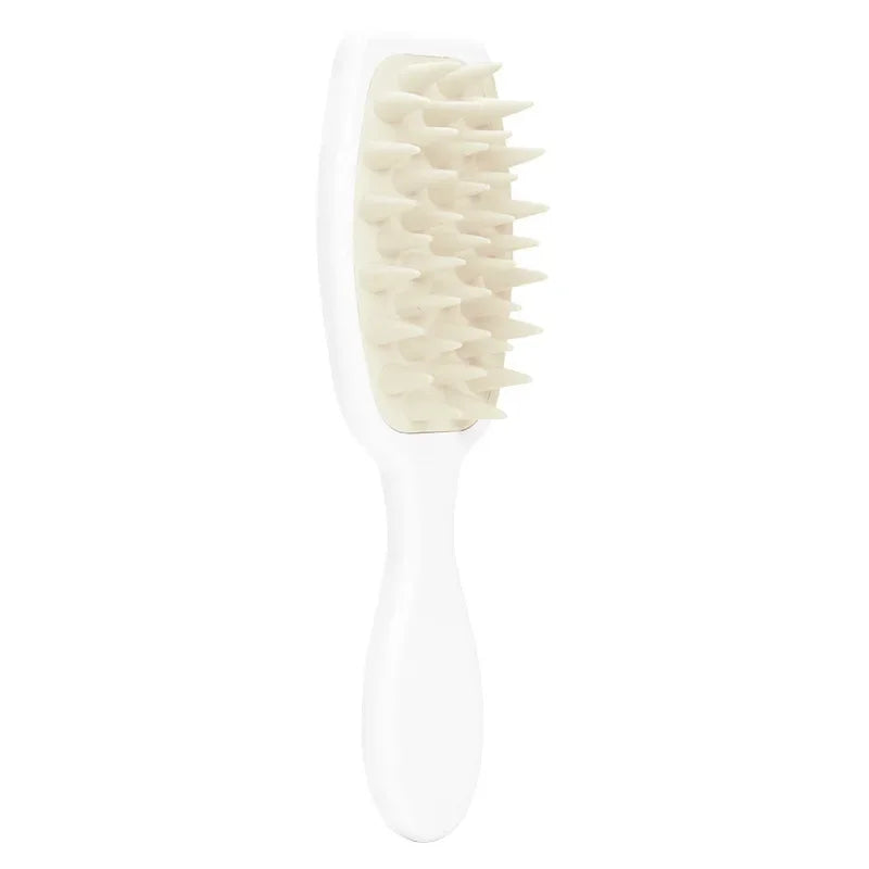 Long Handle Silicone Shampoo Brush for Scalp Massage and Hair Washing