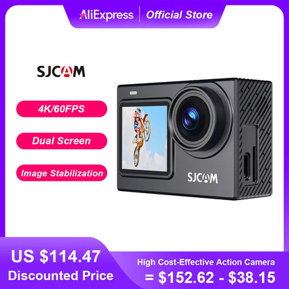 SJ6 Pro 4K Dual Screen Action Camera Waterproof Touch Screen Sport Cam Wifi Night Vision 6-Axis Gyro Stabilization