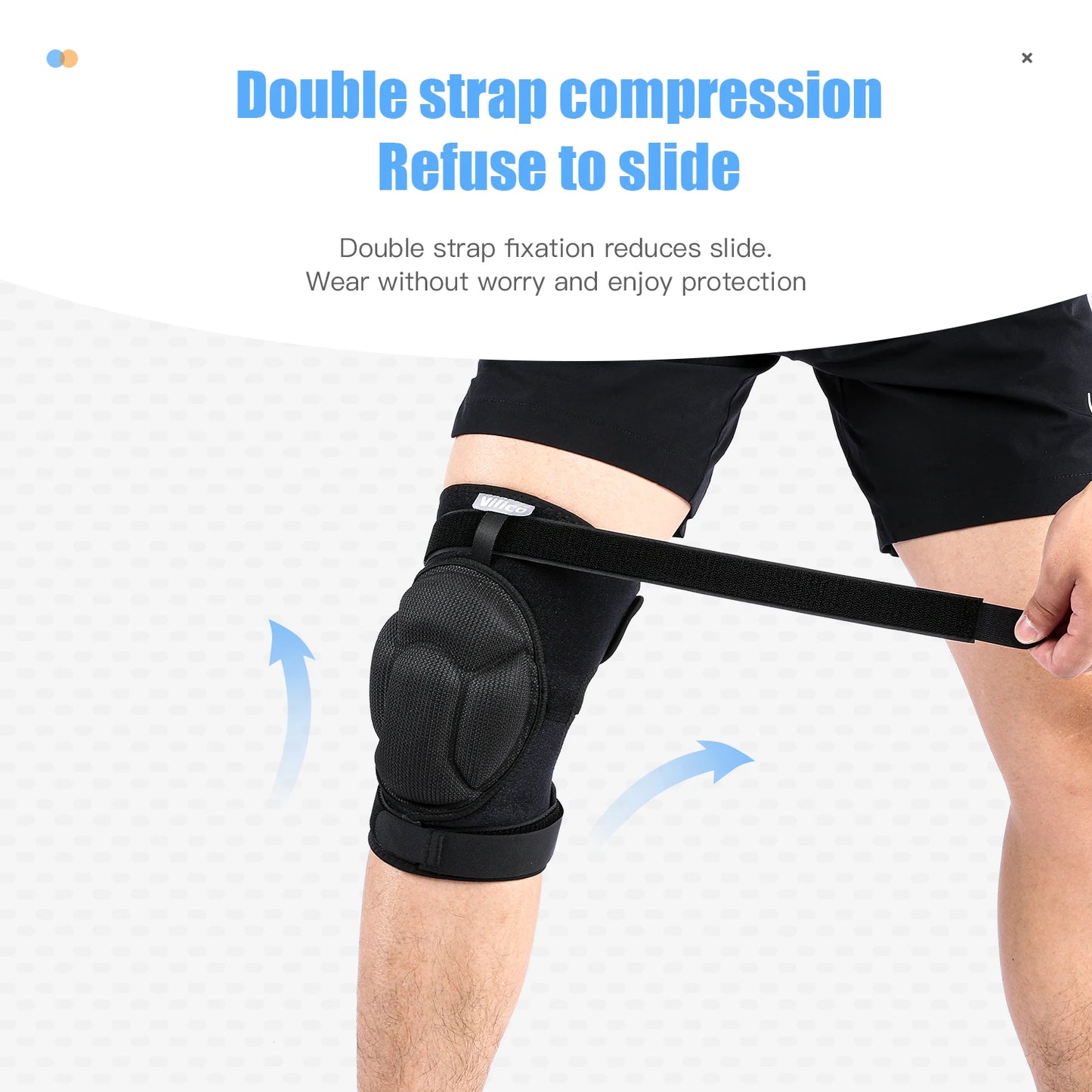 Pressure Strap Protection Sports Thickening Knee Pads Volleyball Extreme Sports Kneepad Brace Support anti Collision Elasticknee