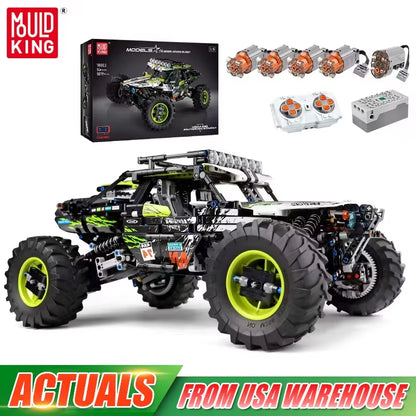 Mould King 18002 Technical Car Toys the MOC-19517 4WD RC Buggy Building Block Assembly Car Model Brick Set Kids Christmas Gift