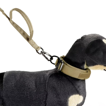 Adjustable Military Dog Leash with Quick Release Elastic Rope and Dual Control Handles for Medium and Small Dogs