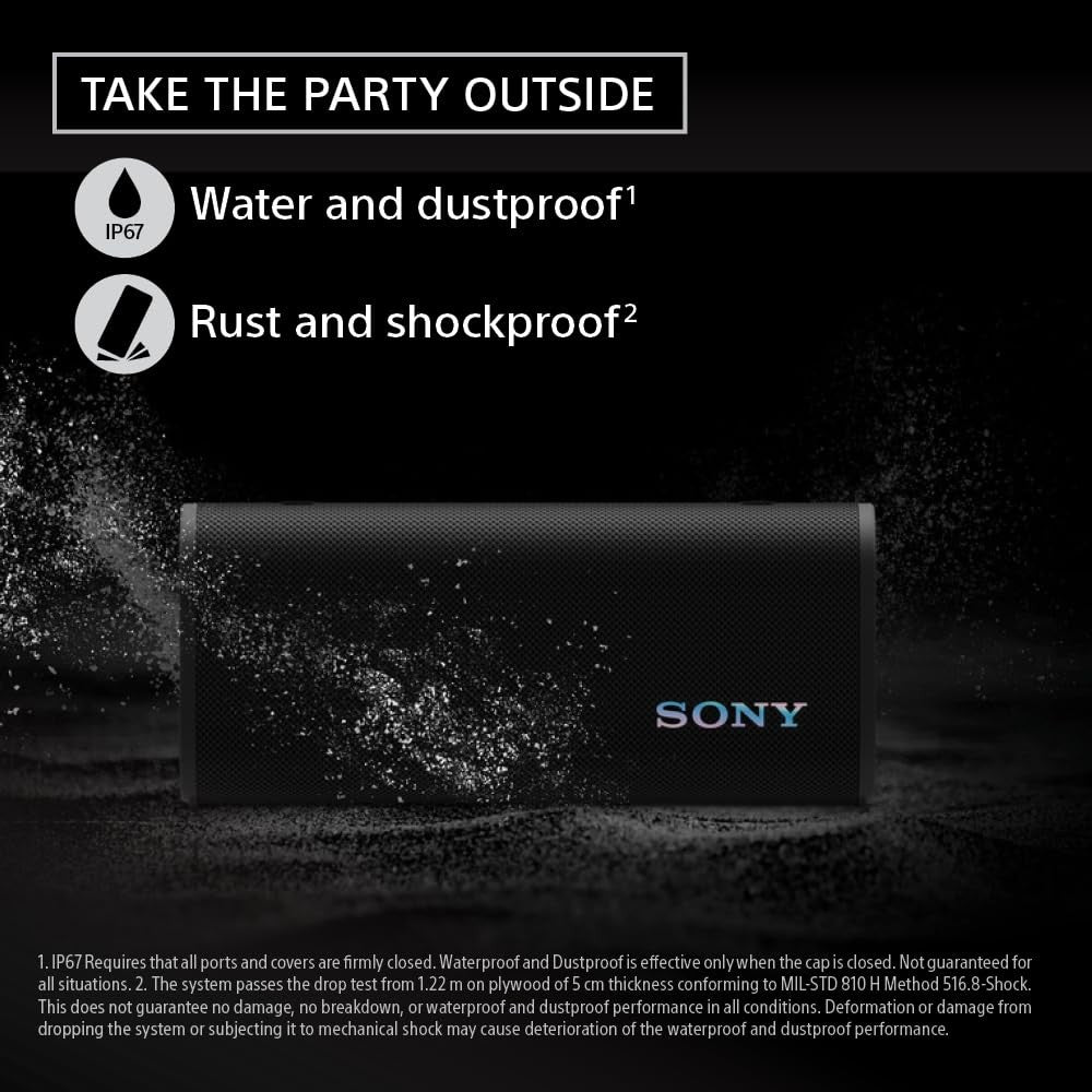 Sony ULT Field 3 Wireless Portable Bluetooth Speaker, Black - SRSULT30/B