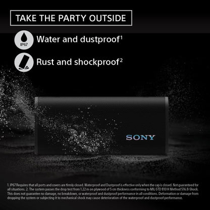 Sony ULT Field 3 Wireless Portable Bluetooth Speaker, Black - SRSULT30/B