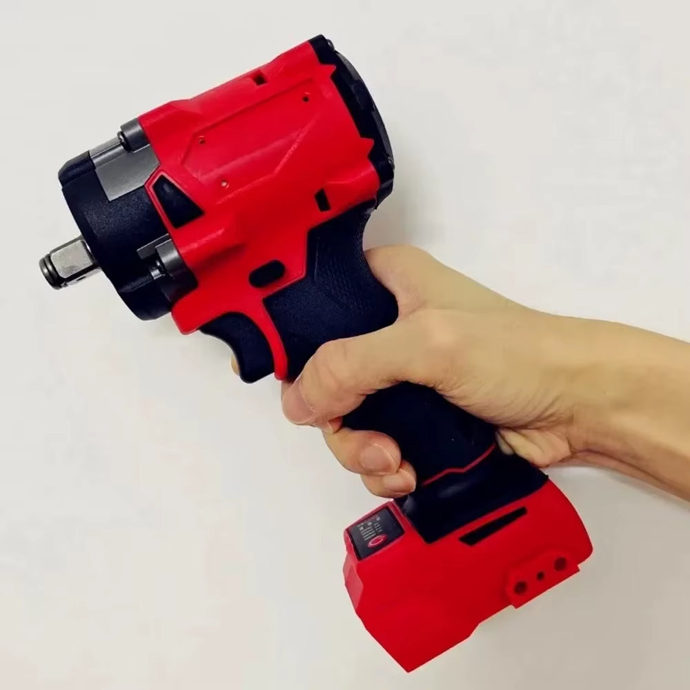 Brushless Impac Wrench 500N.M Electric Driver 1/2" Repair Cordless Screwdriver 4 Gears Power Tools for Milwaukee 18V Battery