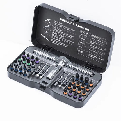 40In1 Multifunction Ratchet Screwdriver Set Multi Magnetic Bits Mini Repair Tool Kit Household Tool for PC & Iphone Etc.