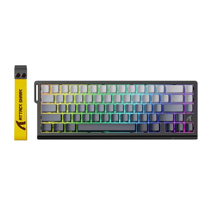 ATTACK SHARK X68 HE Rapid Trigger Mechanical Gaming Keyboard 60% Wired with Adjustable Actuation,Hall Effect Magnetic Switch,8Kh