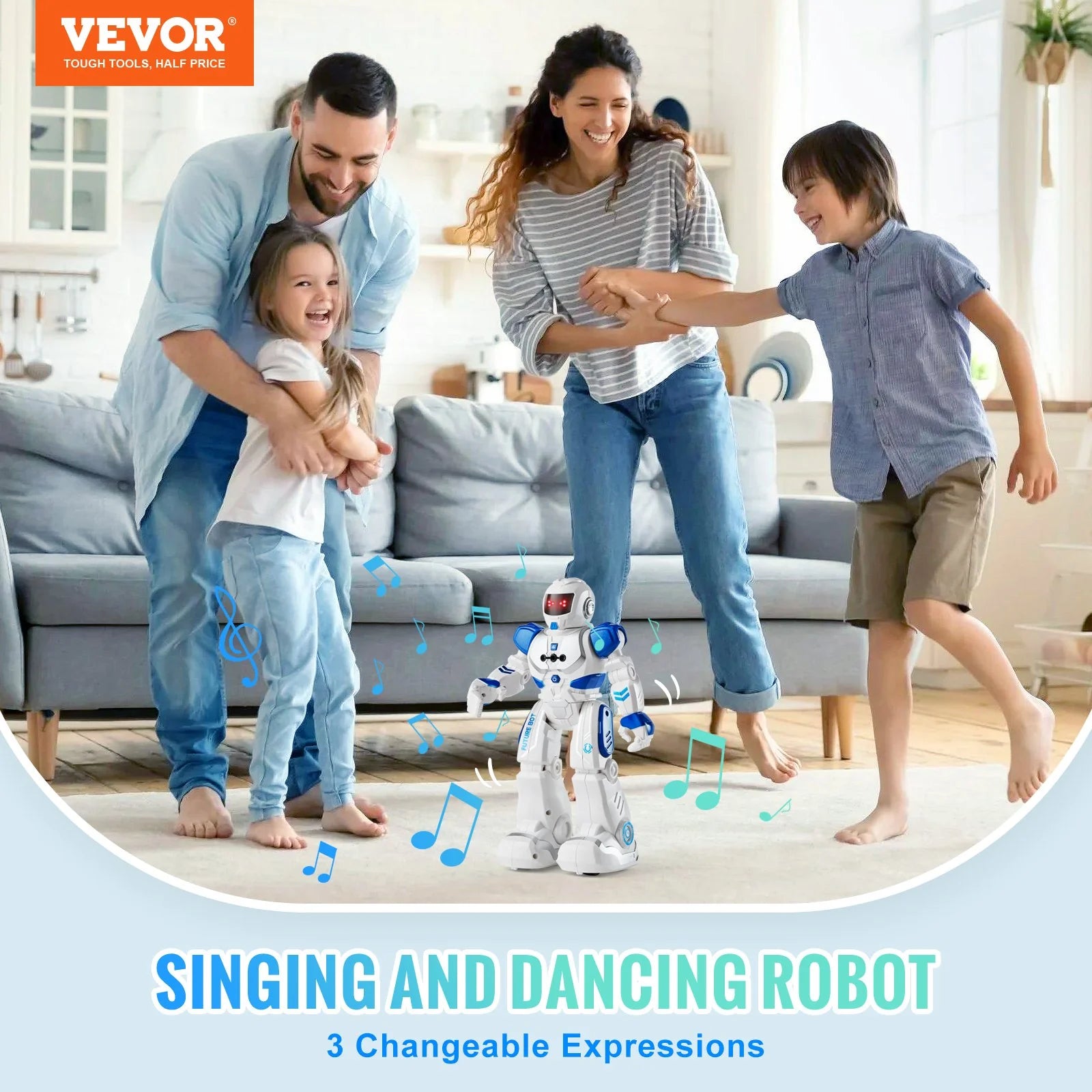 RC Robot Toy for Kids Talking Dancing Gesture Remote Control Programmable