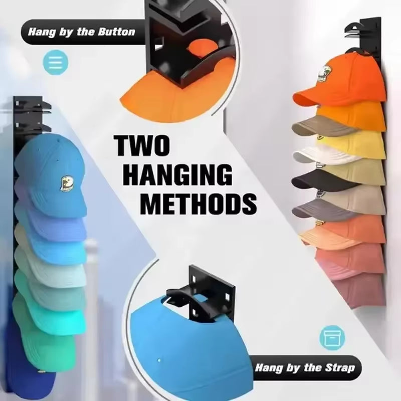 Space-Saving Plastic Hat Rack Organizer for Closet and Entryway Storage - 1 Piece