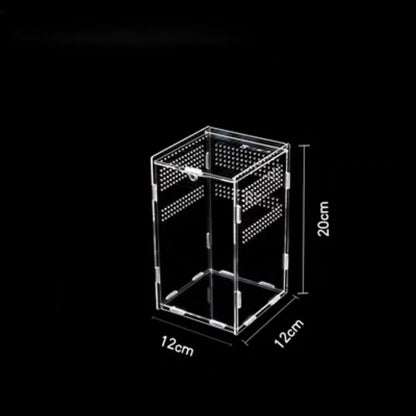 Reptile Habitat Terrarium Breeding Box Acrylic Case Nano Arboreal Tarantula Enclosure Spider Scorpion Bearded Dragon Habitat