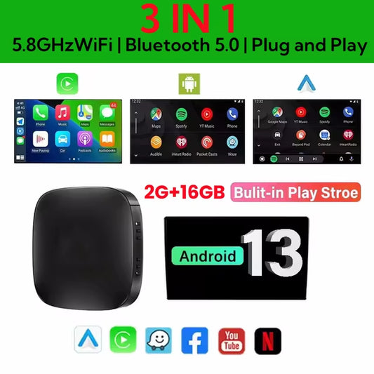 Android 13 Car AI Box Wireless Carplay Adapter Android Auto for Netflix Youtube for Chery Arrizo 5 Arrizo 7 Tiggo 3 Tiggo 3X 5X