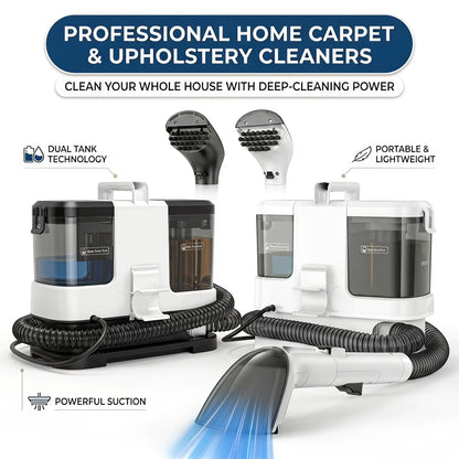Lubluelu V2 Portable 3-in-1 Carpet and Upholstery Spot Cleaner with Powerful 12Kpa Suction for Home, Sofa, Carpet, and Car Seats