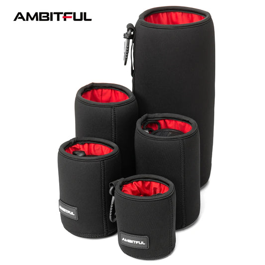 NEW  Camera Lens Bag Drawstring Bag with S M L XL Size for Canon Sony Nikon DSLR Camera Lens Barrel Case with Hook