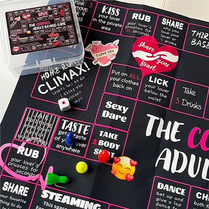Couples Games for Adults Romantic Couples Board Adult Games Date Night Interactive Fun with with Dice for Husband & Wife