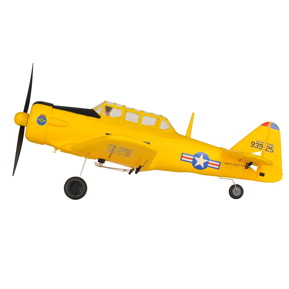 TOP RC HOBBY AT-6 2.4Ghz 4CH 450Mm Wingspan EPP 6-Axis Gyro One-Key U-Turn Aerobatic RC Airplane RTF for Beginners