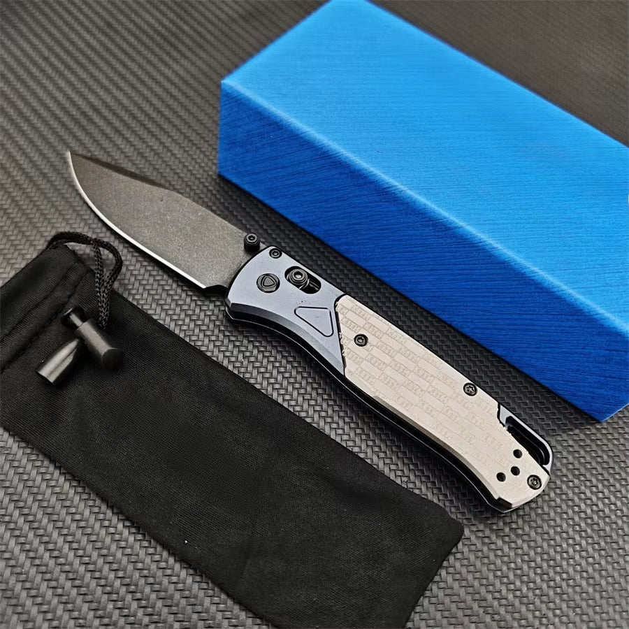 Kith Collaborates with BM for Limited Edition Bugout EDC Knife Featuring D2 Blade and Aluminum Handle - Ideal for Outdoor, Camping, and Hunting Use