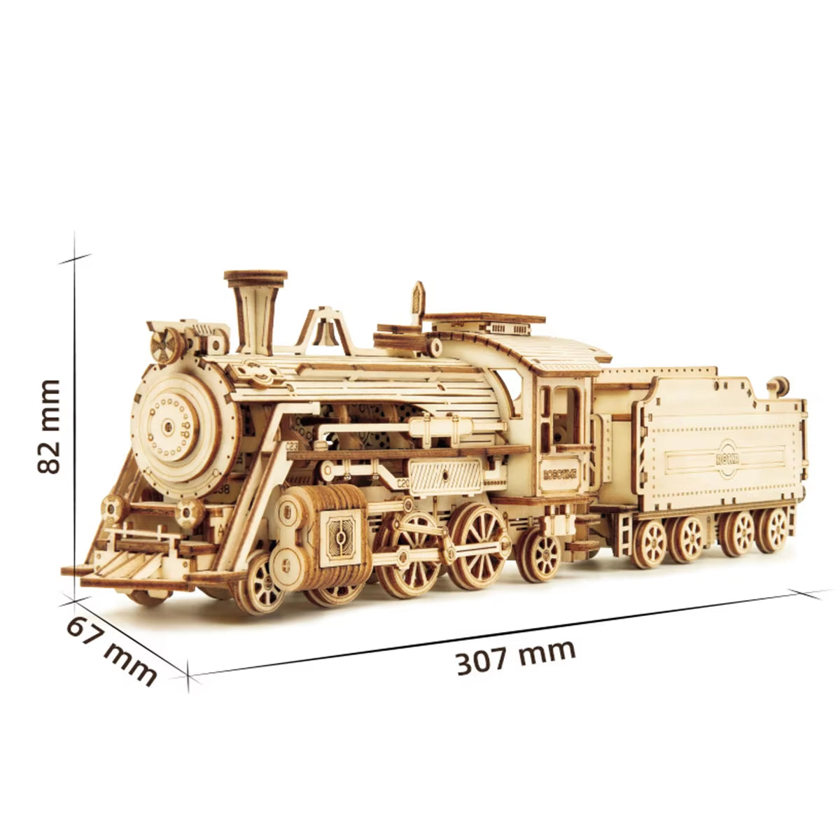 Robotime Classic Car 3D Wooden Puzzle Model Kits: Vintage Train, Army Jeep, and Heavy Truck at 1:15 Scale for Children