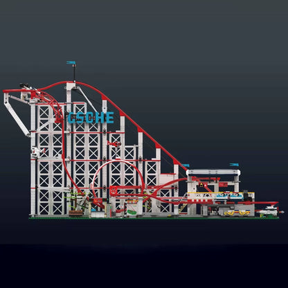 Mould King 11014 Motorized Roller Coaster Building Block Set - Technical Brick Toy for Kids - Ideal Christmas Gift