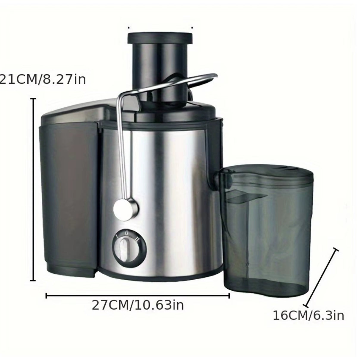 Dual-Purpose Juicer for Household and Commercial Use with High-Power Motor, High-Speed Output for Fine, Residue-Free Juice, Large Capacity, High-Temperature Resistant, and Odorless Fresh Pressing of Fruits and Vegetables