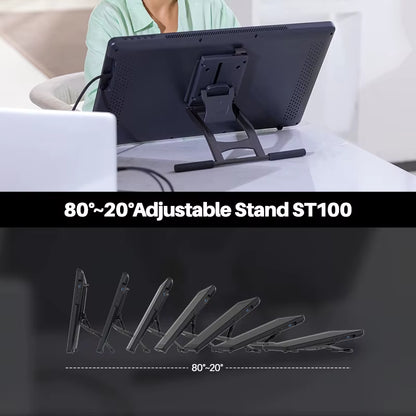 HUION Kamvas 22 Graphic Pen Tablet Monitor Pen Display 21.5 Inch Anti-Glare Screen 120%S RGB Windows Mac and Android Device