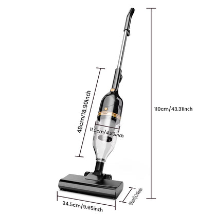 Vastorm R7 Corded Stick Vacuum Cleaner - 600W, 20Kpa Powerful 3-in-1 Lightweight Design for Efficient Low Noise Cleaning on Hardwood Floors and Carpets, Ideal for Pet Hair Removal