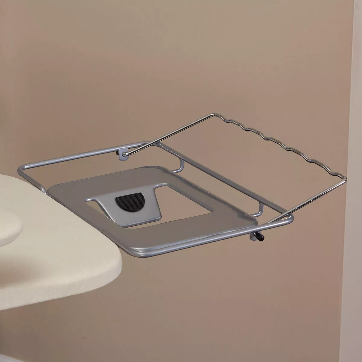 Extra-Wide Ironing Board with Four-Leg Silver Frame