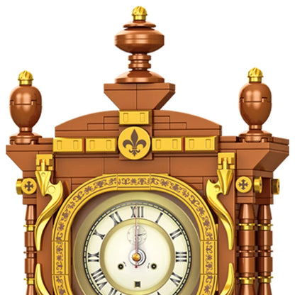 MOC Classic Retro Series Swing Clock Building Blocks with Pendulum Construction DIY Assemble Brick Set Gift Boy Child Kids Adult
