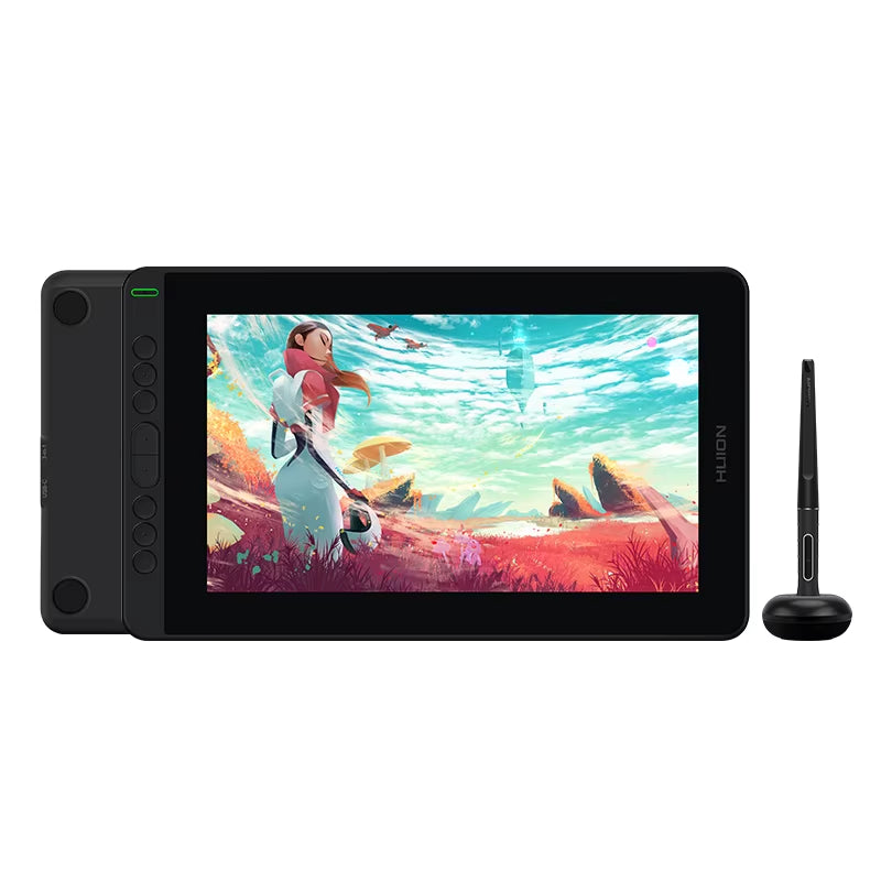 HUION Kamvas 12 Graphic Tablet Monitor Portable 11.6 Inch Anti-Glare Screen Drawing Pen Display Support Windows Android Macos