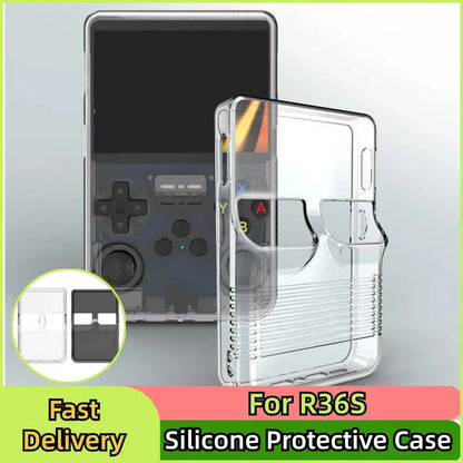 Portable Game Console Protective Case for R36S Silicone Protective Cover Antiscratch Storage Box Washable Silicone Case for R36S
