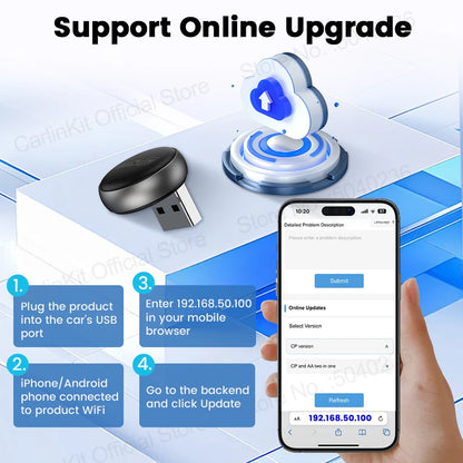 Carlinkit 5.0 Mini Ultra & Mini 5 Pro Wireless Adapter for Seamless Wireless CarPlay and Android Auto Connectivity