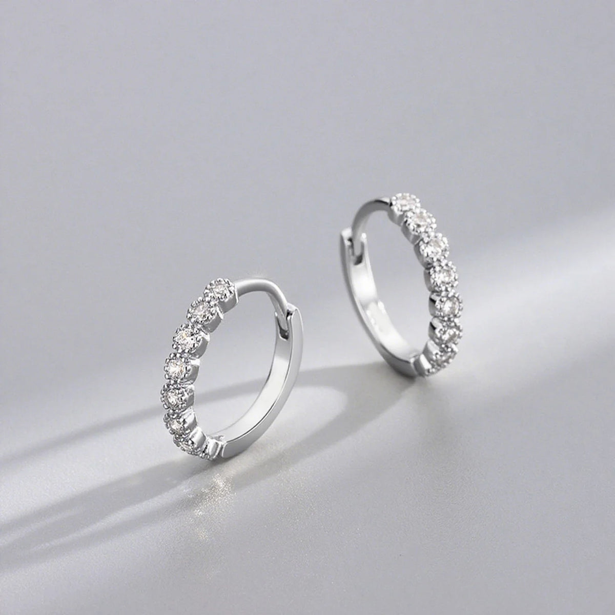 Elegant Compact Zircon Earrings - Versatile Tiny Jewelry for Casual and Formal Attire