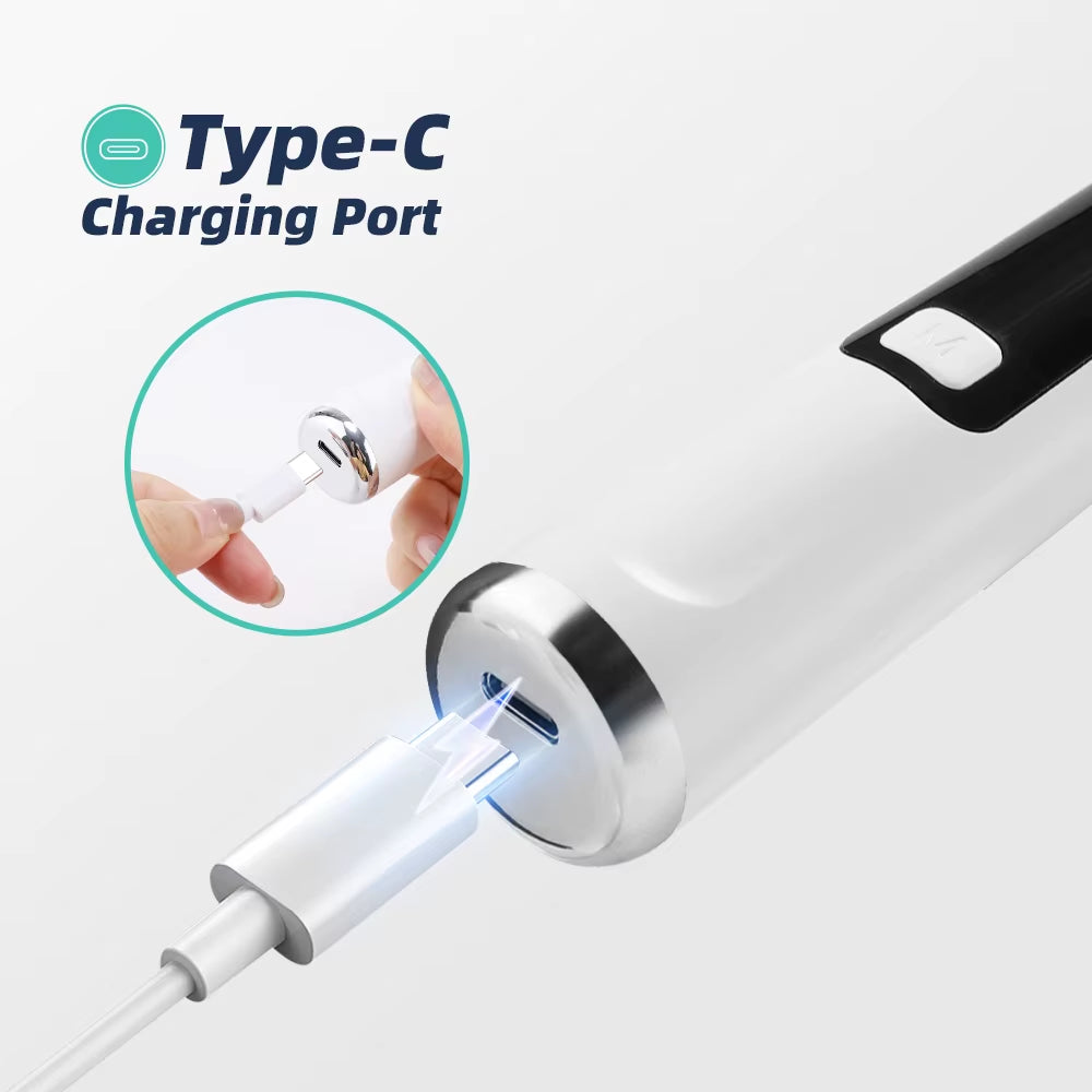 Ultrasonic Dental Scaler with LED Light - 5 Modes Tartar Removal Tool for Home Oral Care