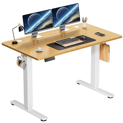 JHK Ergonomic Electric Height Adjustable Standing Desk, 40"x24" Sit-Stand Workstation