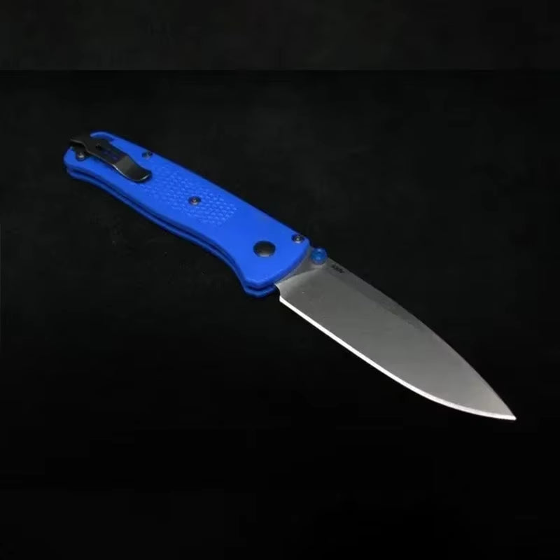Folding BM 535 EDC Knife with 440C Blade and Nylon Fiber Handle for Outdoor Activities, Hiking, Camping, and Hunting